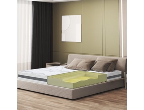 Colchón de plaza y media 130x200 Memory Premium Quality Altura 20 cm Made in Italy THE WHITE STONE