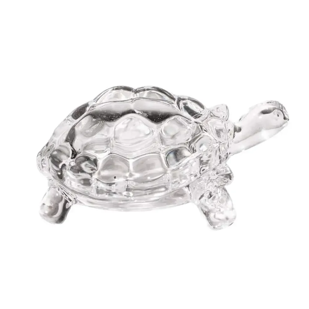 Figura De Tortuga De Cristal, Decoración Para Acuario, Que Simboliza La Buena Fortuna Y El Feng Shui.