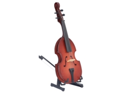 Violín Miniatura De Madera De Tilo Con Soporte - Detalles Exquisitos - Regalo Decorativo Musical