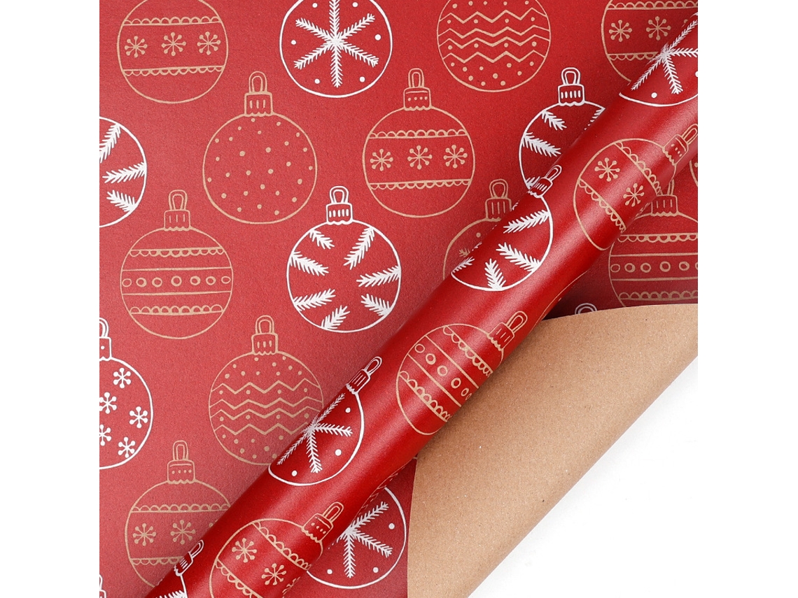 Papel de regalo navideño Eifson, 4 hojas, ideal para las fiestas de invierno, 27,6 x 19,7 pulgadas (16 unidades)