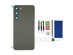 Tampa De Vidro Traseira Com Lente De Câmera E Kit De Reparo Para Samsung Galaxy S23 Plus Verde