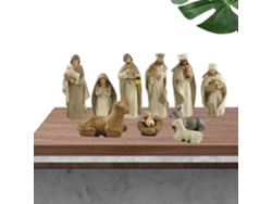Figuras De La Natividad - Estatuillas De Resina Para La Natividad, Figuras Navideñas Para La Mesa Del Comedor