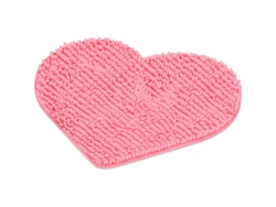 2026-alfombra De Baño Corazón Antideslizante Lavable Tapete Entrada Salón Sofá Baño 50x60cm Chenille