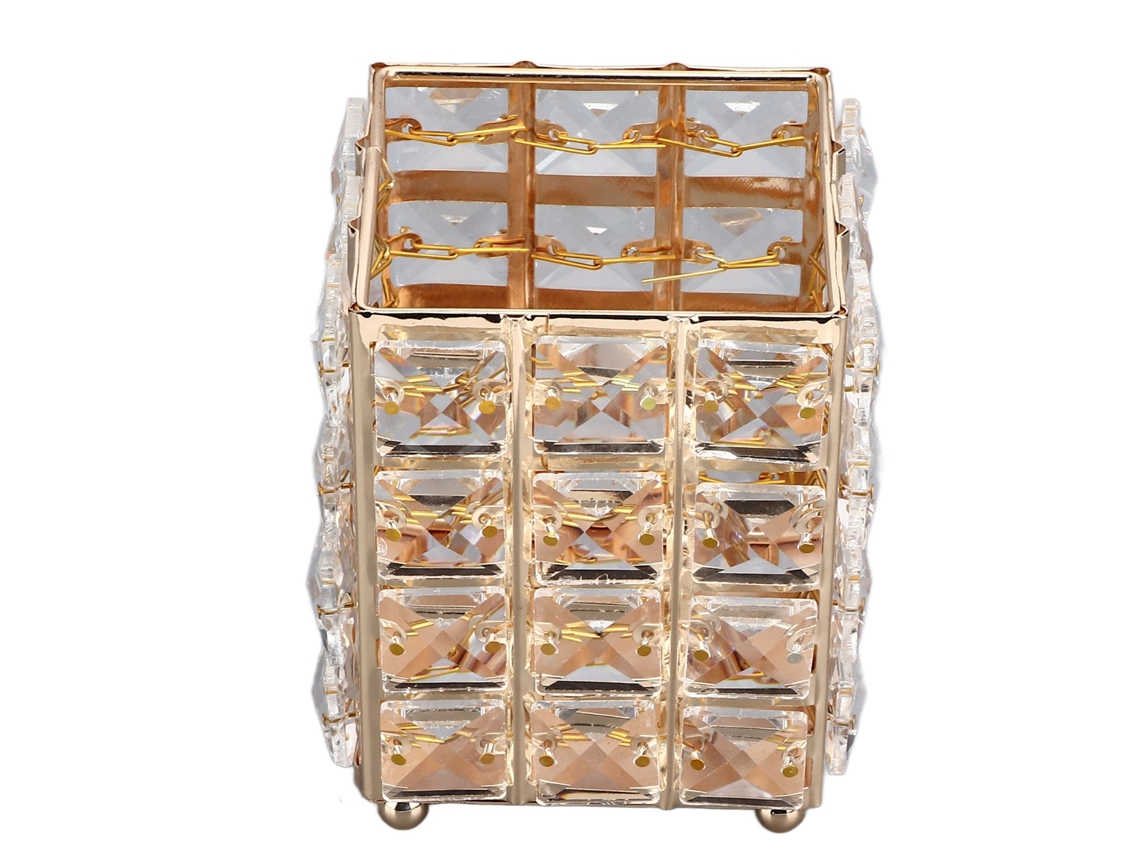 Caja De Almacenamiento De Cristal De Estilo Europeo Para Joyas, Anillos, Pendientes, Decoración, Regalo, Oro