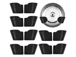Organizador Ajustable Para Tapas De Ollas Y Sartenes, Estante De Almacenamiento En 6 Pares (negro)
