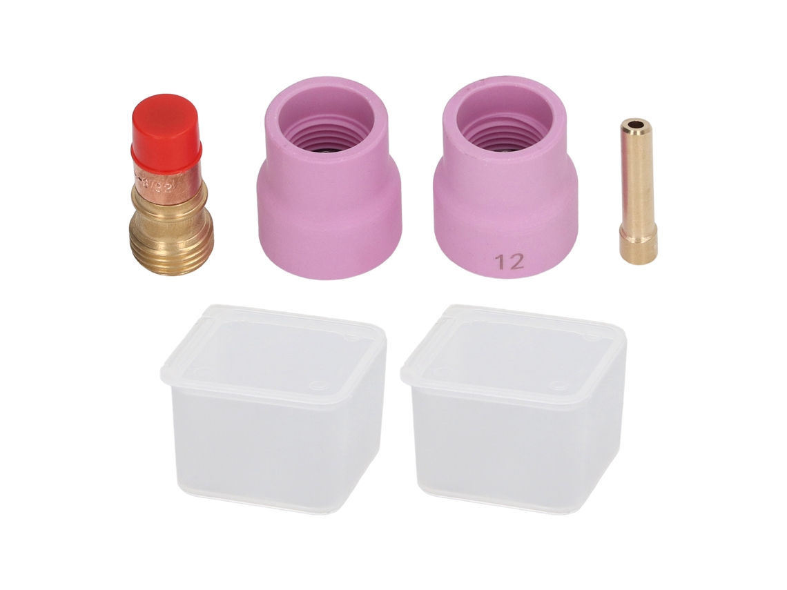 Juego De 4 Boquillas Y Chaleco De Soldadura Rosas Para Pistolas De Soldadura Tig Wp 17, 18 Y 26 - Accesorios De Soldadura