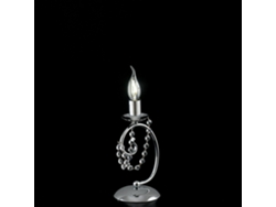 Magda - Lámpara De Mesa 1 Luz De Hierro Cromado Al.27 - Ø13 - Bl146-lt-cr