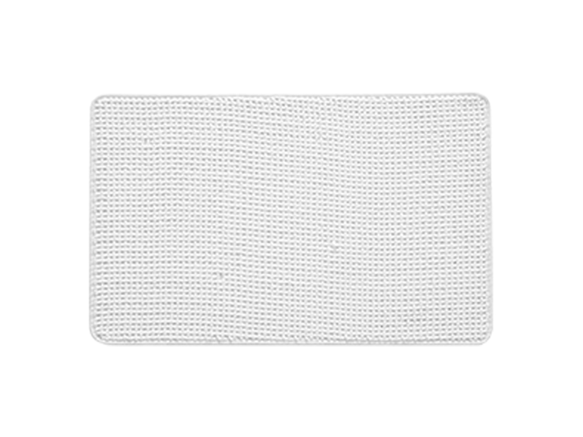 VYLARA Tapete Branco De Chenille, Antiderrapante, Absorvente E Lavável, Ideal Para Portas