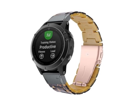 Correa Resina Luxury Onça Garmin Fenix 5X