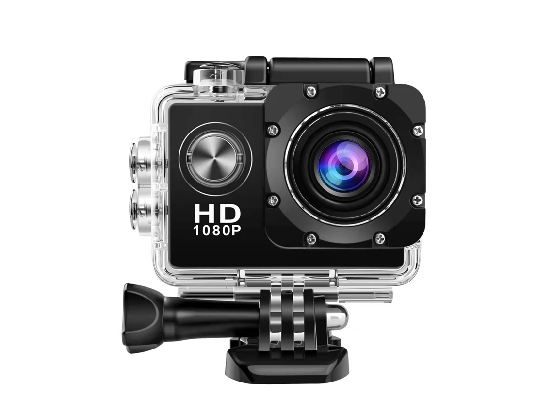 Cámara De Acción Wifi 4k Sumergible Hasta 30 M Con Pantalla De 2 Pulgadas (negra)