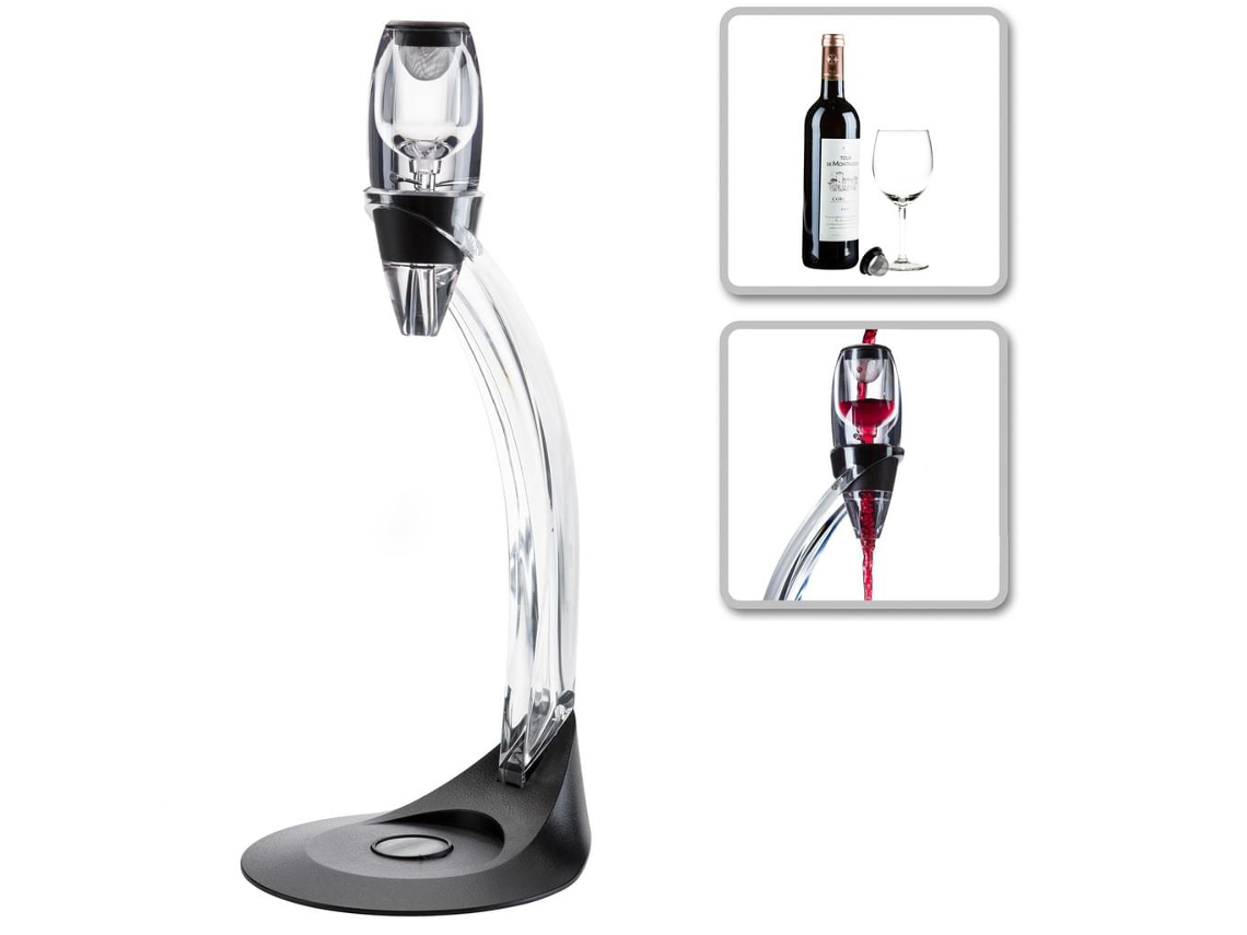 Decantador portátil para amantes del vino. Decanta el vino rápidamente con tecnología Turbo Vent. Reutilizable y fácil de usar. Perfecto para los amantes del vino.