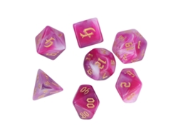 Juego De 7 Dados Poliédricos Acrílicos Para Juegos De Mesa, Vacaciones, Fiestas, Tipo 1