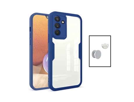 Kit Protección Anti-Crash 360 + 1 GripHolder + 1 GripHolder Blanco para Samsung Galaxy A04s - Azul Oscuro