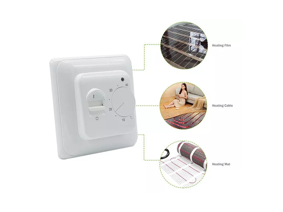 Termostato Inteligente Para Calefacción Por Suelo Radiante 16a Control Electrónico Inteligente