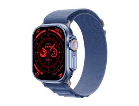 Smartwatch WS-E9 Ultra 2.2 '' IP67 a prueba de agua con banda de nailon, soporte de frecuencia cardíaca / NFC (azul)