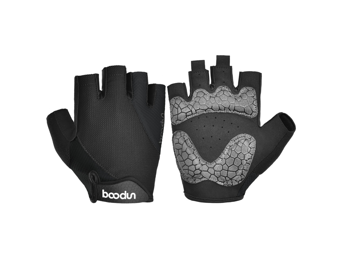 (black S) Spring Summer Button Guantes De Ciclismo, Costura De Silicona, Nuevos Guantes De Ciclismo Al Aire Libre De Medio Dedo