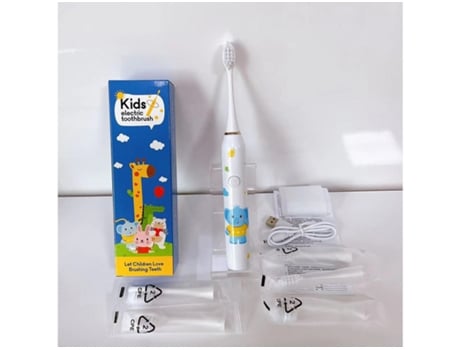 Cepillo de dientes eléctrico Cepillo de dientes rotatorio para niños HHZ Niños Ultrasonic6 Cabezales de cepillo