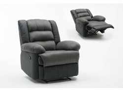 Butaca HABITAT ET JARDIN relax Buckingham Negro (50x75 cm - Madera maciza y contrachapada)