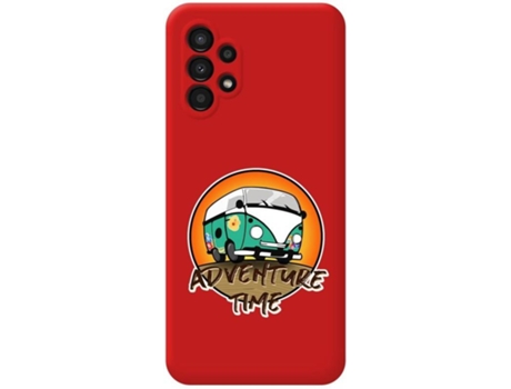 Carcasa para Samsung Galaxy A13 4G TUMUNDOSMARTPHONE Silicona Líquida Dibujos Rojo