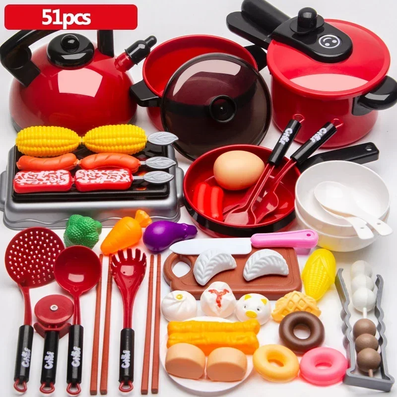 Juego De Juguetes De Cocina De Simulación (51 Piezas)