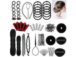 Kit De Ferramentas Para Penteado, Ferramenta Para Criar Estilos De Cabelo Diy Duráveis E Portáteis 1 Conjunto