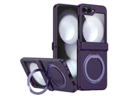 Funda Protectora Plegable Multifuncional Carga Inalámbrica Deep para Samsung Galaxy Z Flip 5 SIURN Morado