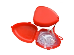 Estuche rígido para reanimador con válvula unidireccional y filtro, mascarilla de RCP portátil, para formación médica