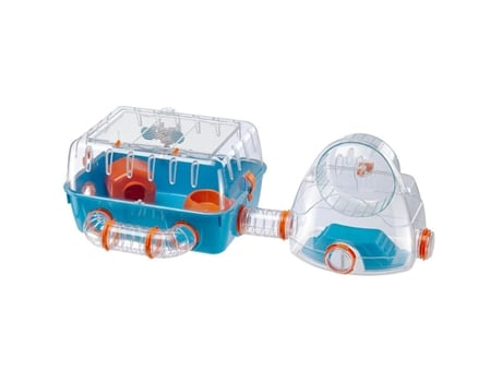 Jaula FERPLAST Combi 2 (Azul - Negro - Naranja - Hámster)