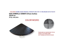 Bambu base parasol cemento sector 1-4 480x480x80 20 kg f20-001