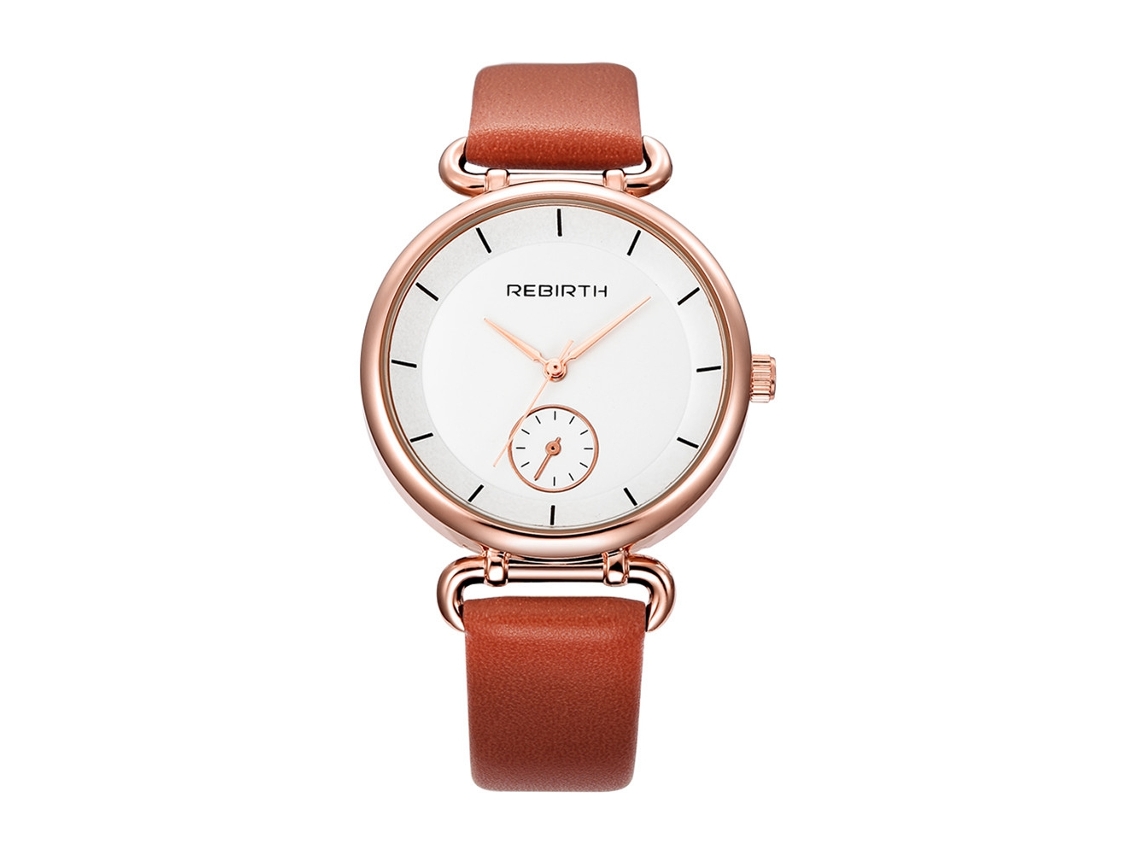Reloj De Pulsera De Cuarzo Para Mujer Zhoulianfa Con Bisel Redondo Y Correa De Lona (rojo)