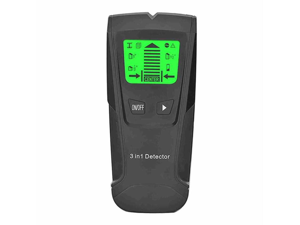Detector de metales Primerox 3 en 1 con pantalla LCD, detecta cables eléctricos con corriente y pilares de madera.