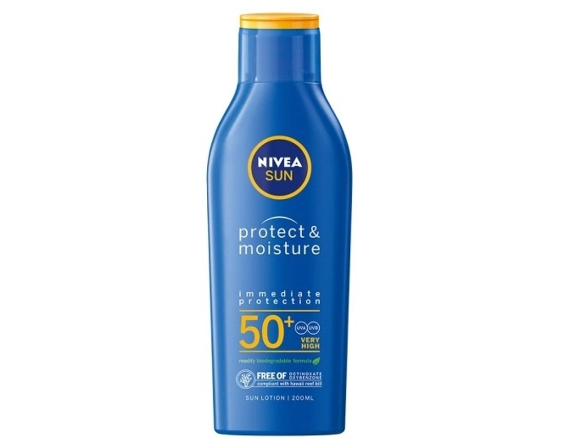 Nivea Sun Protect Moisture FPS 50 200 ml Protector solar hidratante para bronceado