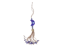 Colgante De Ojo Turco Con Flecos Azules, Amuleto Decorativo De La Suerte Para El Hogar, El Coche, El Jardín Y La Oficina.