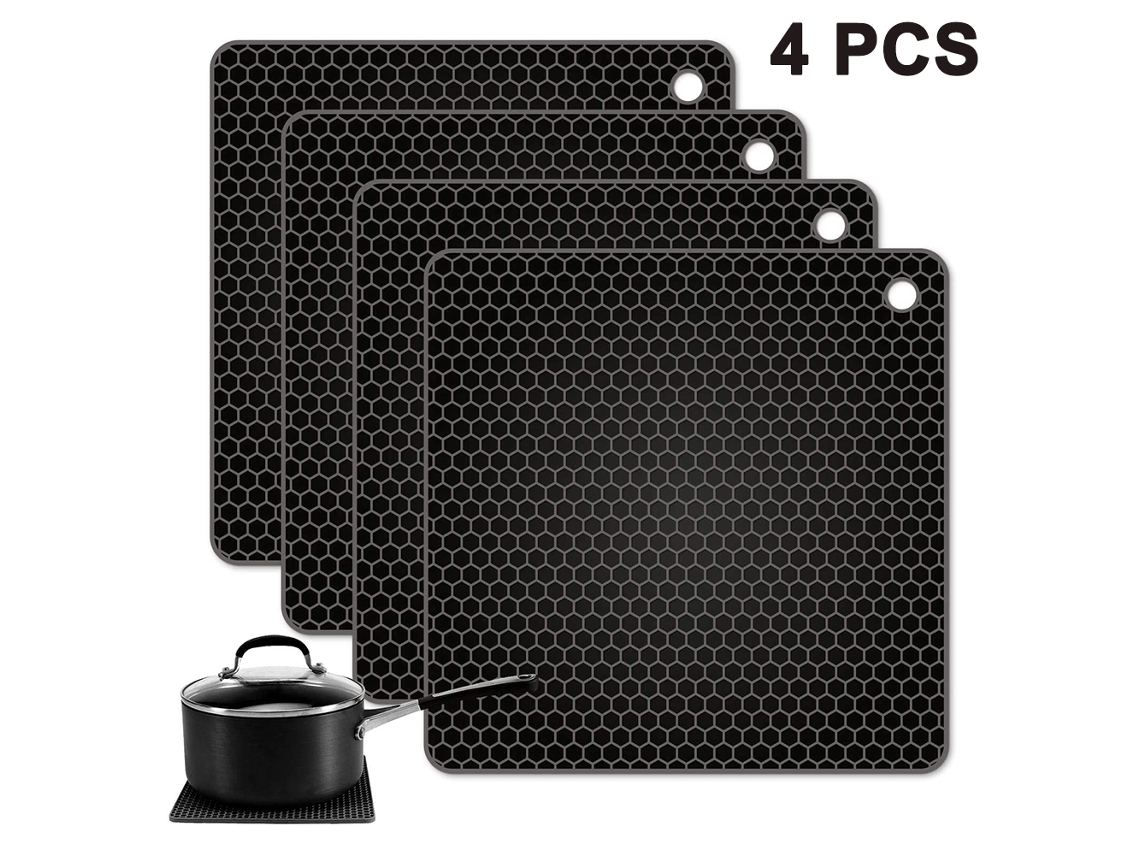 Juego de 2 utensilios de cocina, espátula antiadherente de nailon, cuchara para freír, utensilios de cocina reforzados