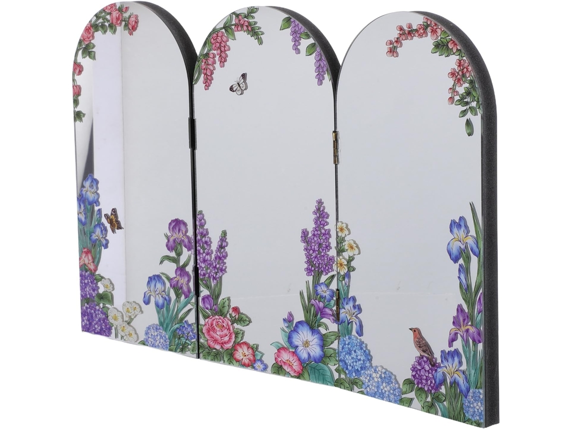 Biombo plegable tradicional chino de acrílico con espejo SFUSHOS