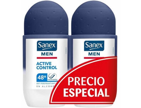 Men Ro Active Control Desodorante Roll On 2 X 50 Ml SANEX