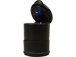 Vaso Portátil Con Luz Led Para Cigarrillos, Coche, Camión, Oficina - Negro