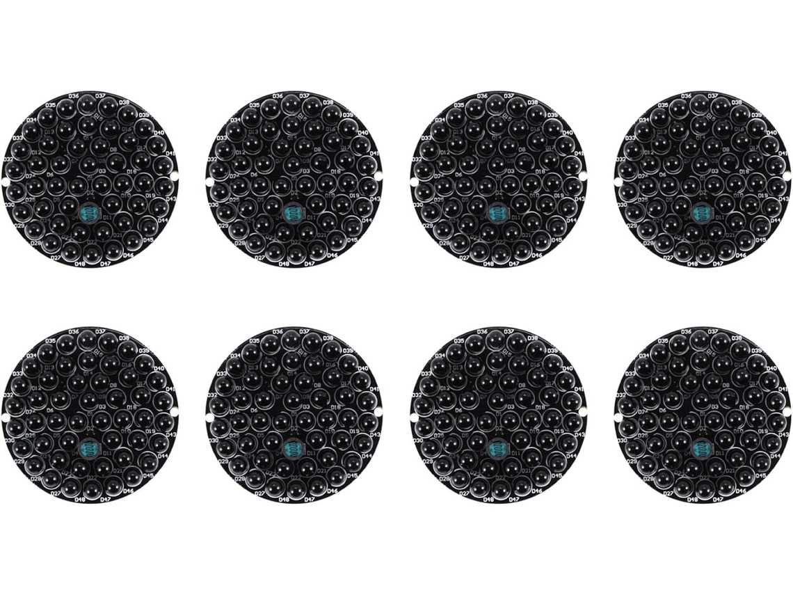 8 Placas Led Infrarrojas De 940 Nm, 48 Paneles De Luz Nocturna