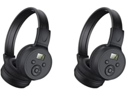 2 Auriculares Portátiles Con Radio Fm Con Cable Y Receptor Recargable Para Reuniones, Trabajo Diario, Senderismo Y Jogging.