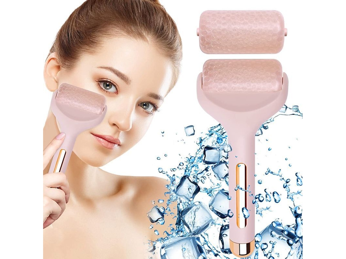 Rodillo De Hielo Para Rostro Y Ojos, Masaje Para Reducir La Hinchazón, Las Arrugas Y El Dolor Leve (rosa)