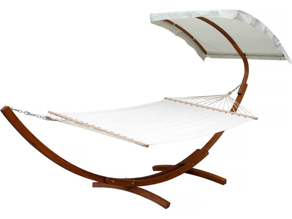 Tumbona HABITAT ET JARDIN Dallas XL (Beige - Madera - 401x119x217 cm)