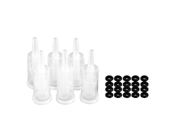 Juego de válvulas de aire compatibles con fermentación, 20 gomas elásticas, 6 válvulas de aire