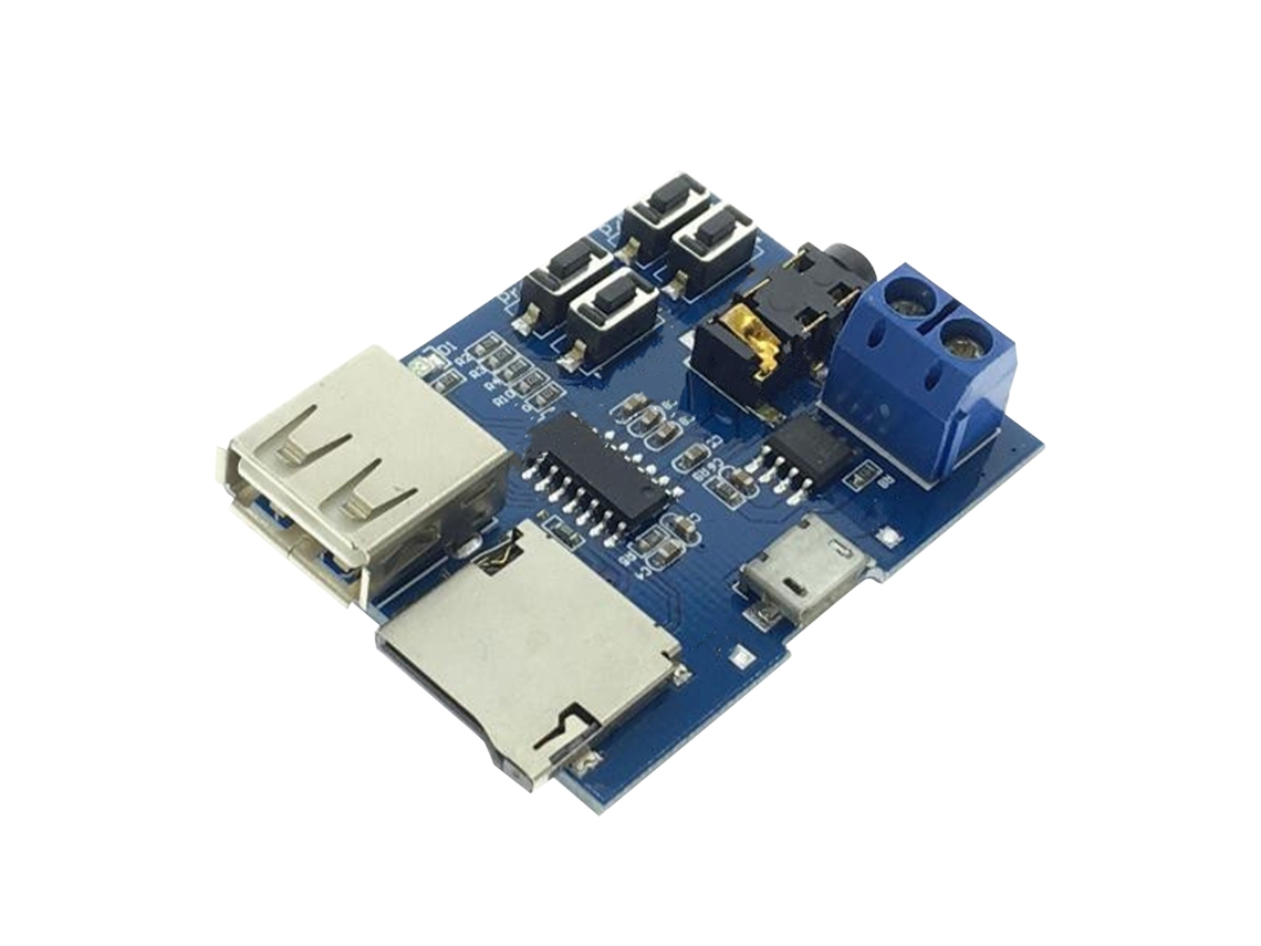 Placa Decodificadora Mp3 Sin Pérdidas Con Amplificador Y Control Por Botón, Para Unidades Flash Usb/tarjetas De Memoria, Cc 3,7-5,5 V