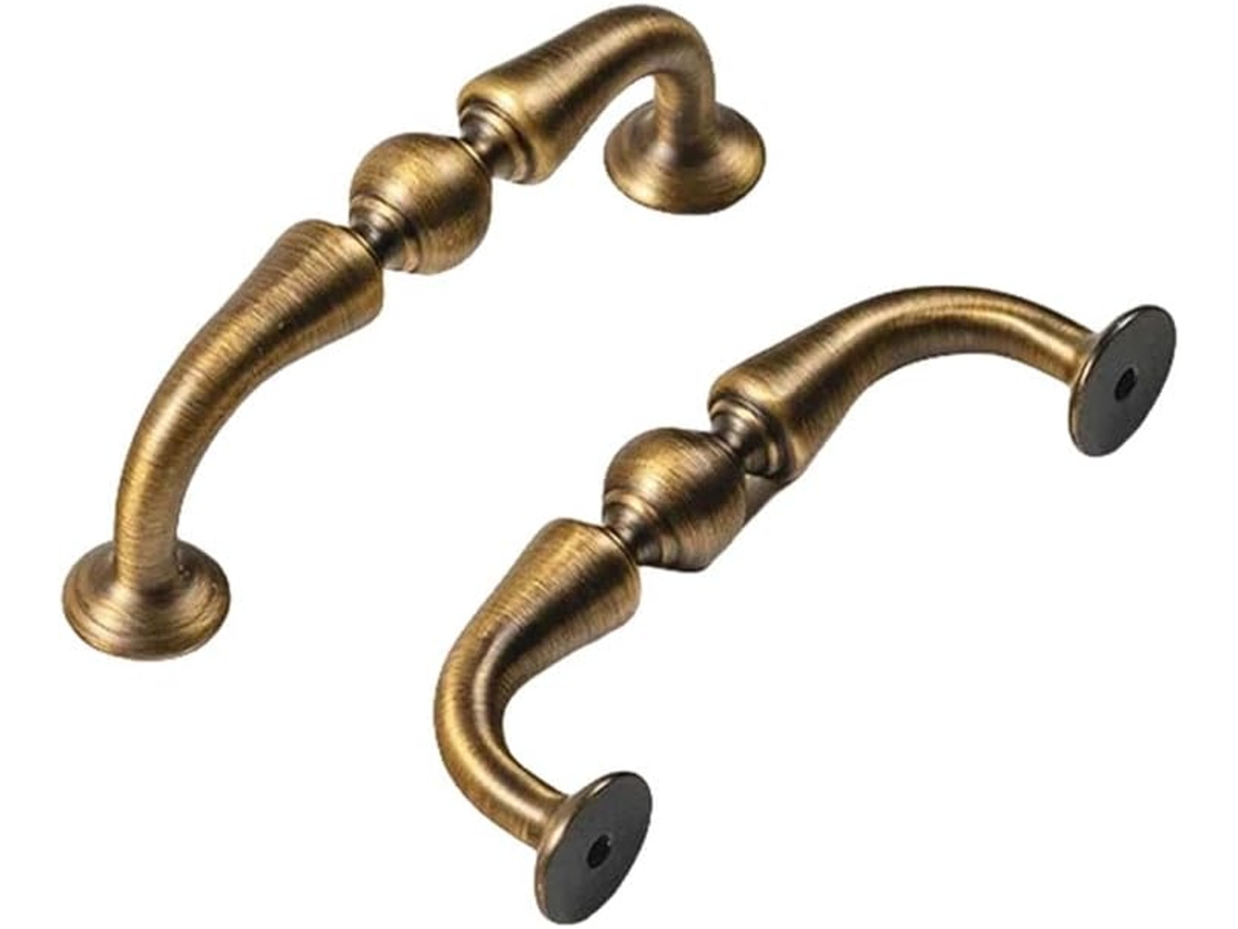 Tiradores Antiguos De Latón Macizo Para Armarios, Estilo Retro, C, 6151, 96 Mm