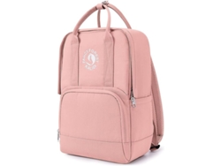 Mochila De Viaje Impermeable Linjou Grande Ligera Para Portátil 15.6 Pulgadas Casual Rosa