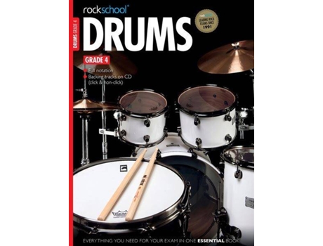 Libro ROCKSCHOOL Drums - Grade 4 (Para Batería - Idioma: Inglés)