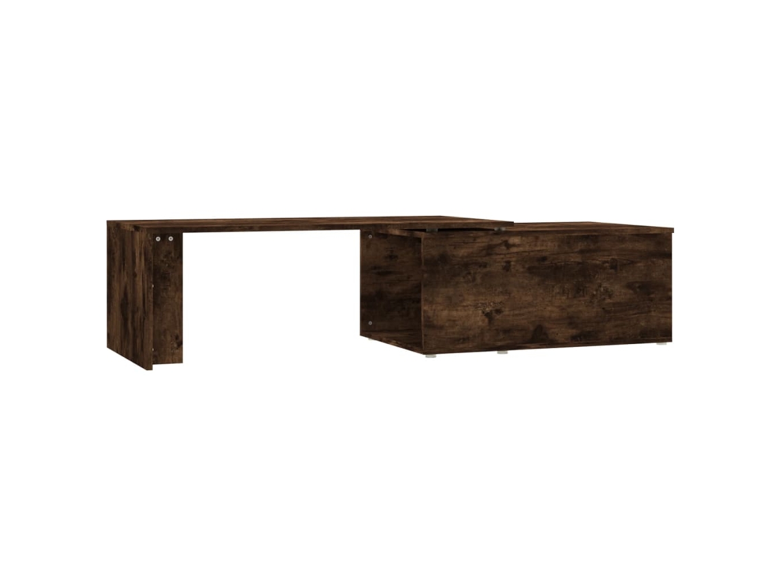 Mesa de centro MAISON EXCLUSIVE en derivados de madera de roble ahumado (150x50x35 cm)