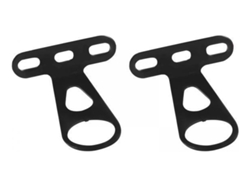 2 soportes fijos para cesta delantera de bicicleta, slowmoose