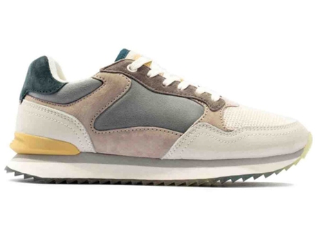 Zapatillas Seatle HOFF (Piel y textil-Gris-39)