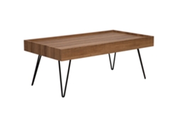 Mesa auxiliar BELIANI Welton de MDF Madera oscura 60x100x43